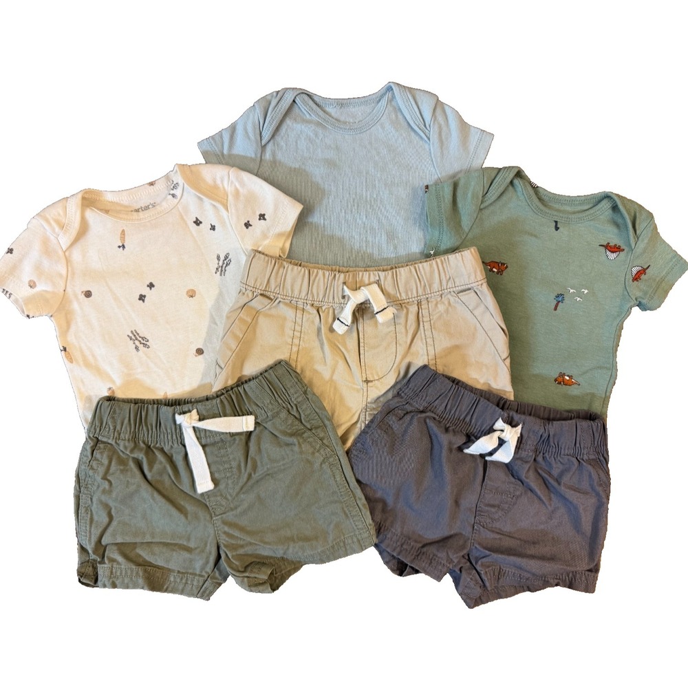 Baby Boy 3 Months Summer Outfits Clothes Shorts Tee Shirts Bodysuits Lot Bundle